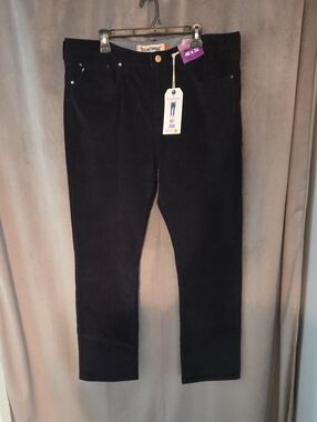 NWT Tailor Vintage 40X32 Black Corduroy Men's Trousers
